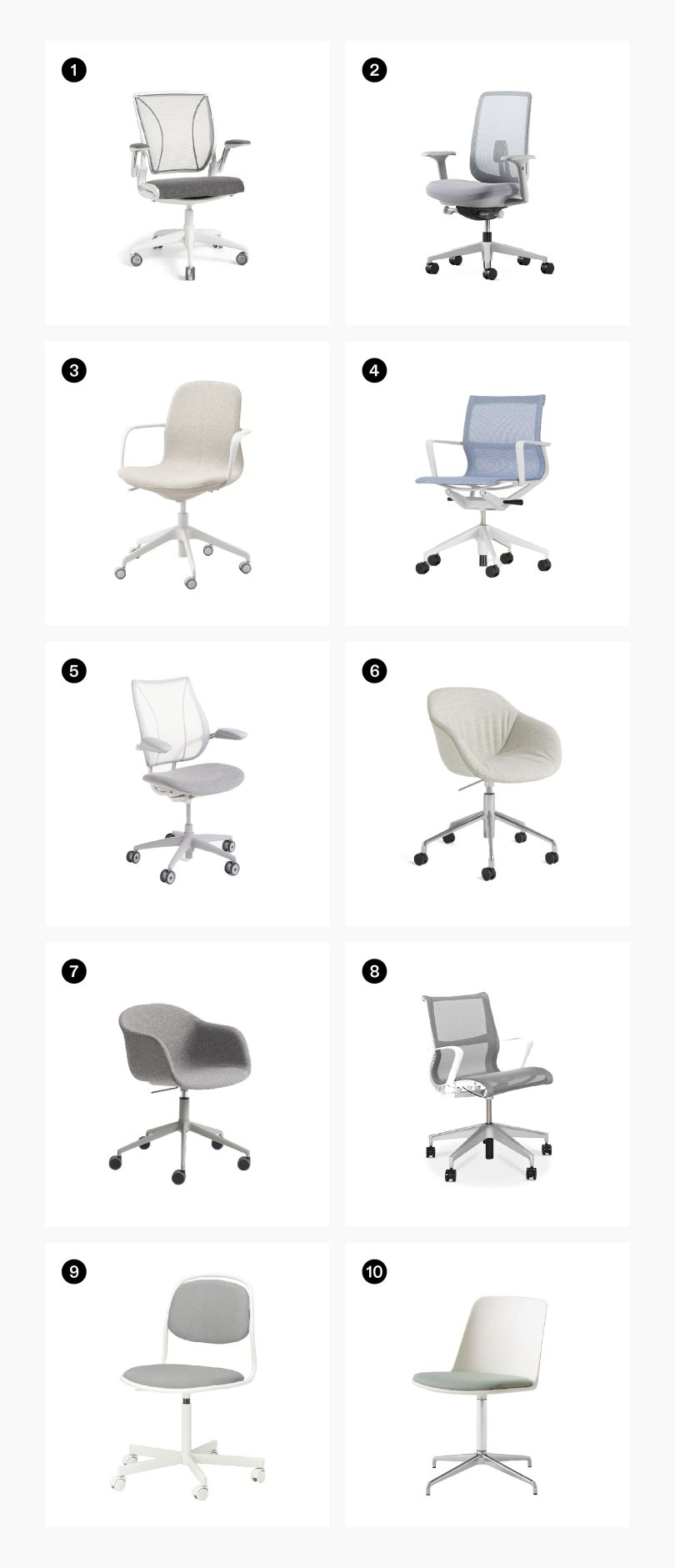 10 款结合时尚和舒适的最佳办公椅